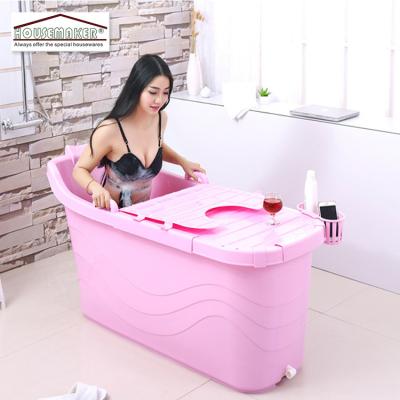 China Factory Sustainable Delivery Large Single Bathtub Plastic Soaking Bathtub For Adults for sale