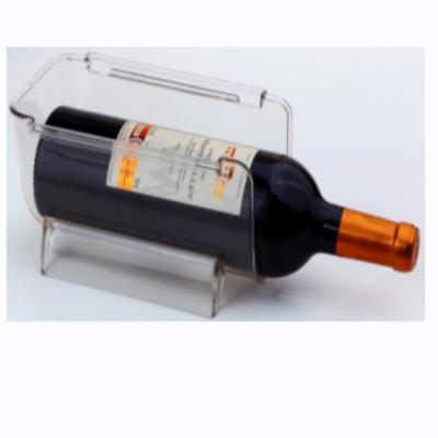 China Clear Plastic Beverage Fridges Storage Holder For Universal Wine Rack Wine Or Beverage Bottle Fridge for sale