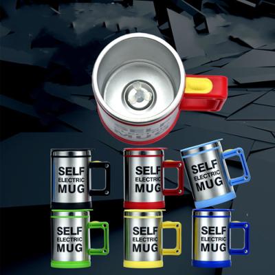 China Battery Type Magnetic Stainless Steel Temperature Display 400ml Automatic Mug for sale