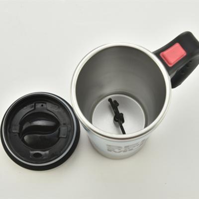 China 450ml Temperature Display Battery Type Magnetic Automatic Stainless Steel Coffee Mug for sale