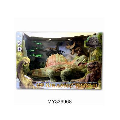 China Musical Sounds Dinosaur Realistic Plastic Animal Jurassic Action Numbers Model Toy For Children 36*13*24cm for sale