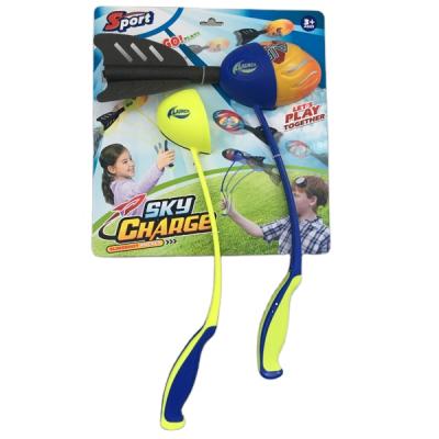 China Compressor Launcher Toy Foam Outdoor Shooting Soft Flight Stomp Rocket For Kids 50*29*9cm for sale