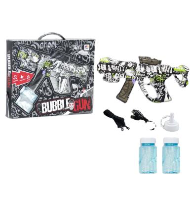 China Plastic Bubble Toys Electric Graffiti Water Shooting Gun Gun With Water Light And 2 Spotlight Bottle For Kids for sale