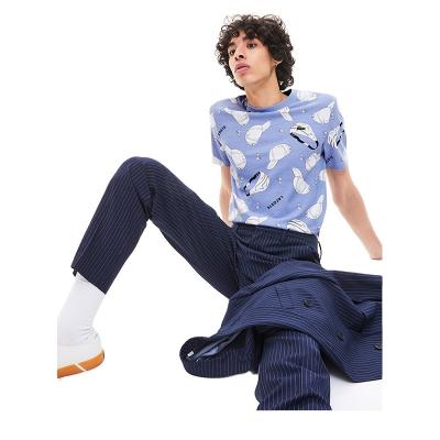 China New Design Breathable High Quality Wholesale Cotton/Polyester OEM Service Fashion T-shirt Printing European Custom Oversized T-shirt Men for sale