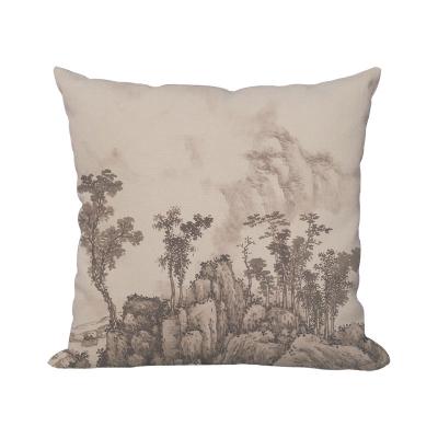 China 2021 New Chinese decorative throw pillow cover PORTABLE custom outdoor bench cushion decoration covers for sale