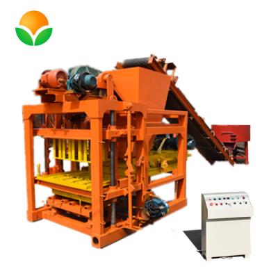 China Building Material Shops Semi Automatic Block Making Machine QT4-28 Automatic Hollow Block Brick Making Machine for sale