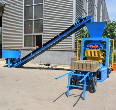 China Semi automatic building material stores sunrise qt4-24 interblock brick slip making machine line for sale