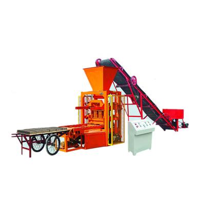 China Building Material Stores Sunrise Brand QTJ 4-26 Interlock Block Semi-automatic Brick Making Machine for sale