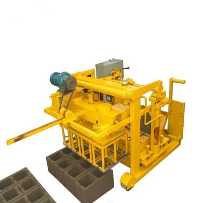 China Building Material Shops QT40-3A Automatic Mobile Hollow Cement Brick Concrete Block Maker Making Machinery for sale