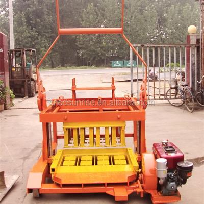 China QCM4-30 Small Cement Setting Block Making Machinery Manual Moving Block Machine for sale