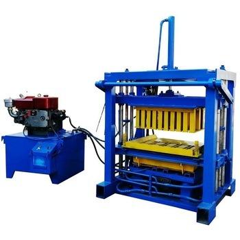 China QT4-30 Hotels Diesel Engine Hydraulic Press Block Molding Machine Price In Nigeria for sale