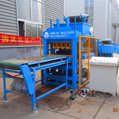 China Building Material Shops Best Brick Making Machine Sunrise SR 4-10 Hydraulic Brick Clay Making Machine for sale