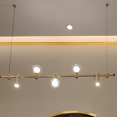 China Brass Home Led Lights Kitchen Glass Chandelier Gold Pendant Light Copper Chandelier For Hotel for sale