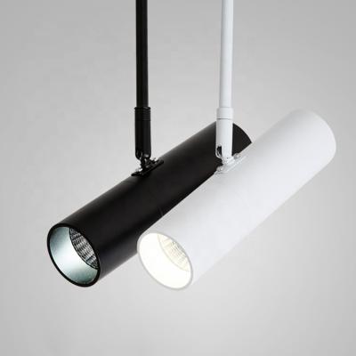 China 12W COB Track Light Nordic Light Modern Black White White Decorative Light Commercial Shop Cafe Track Light 180 Degree Rotation for sale