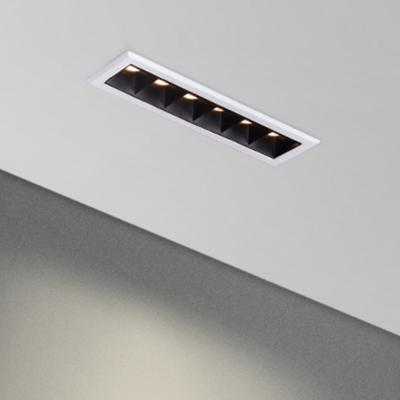 China Square Dimmable Mini Linear Recessed Downlight From Tuya Wifi Minimalist High Quality Smart Control 3W 5W 9W LED for sale