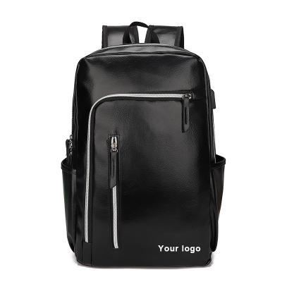 China PORTABLE custom logo high quality luxury premium business  backpack bags leather waterproof school backpack for sale