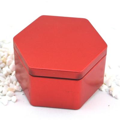 China New Design Custom Hexagonal Cookie Shape Kids Tin Box For Wedding Metal Packaging for sale