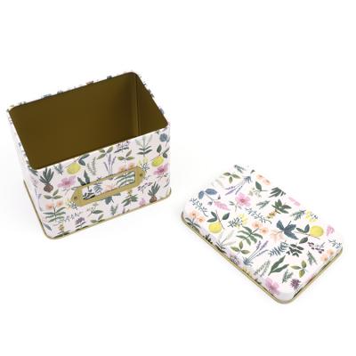 China Shiny Tea Quality Recipe Tin Storage Of Tin Box Custom Flower Tea Packaging Box for sale