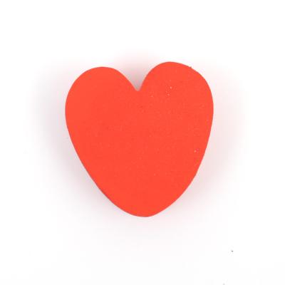 China Promotional High Quality Giant Heart Pencil Stationary Eraser Gift Eraser For Fun for sale