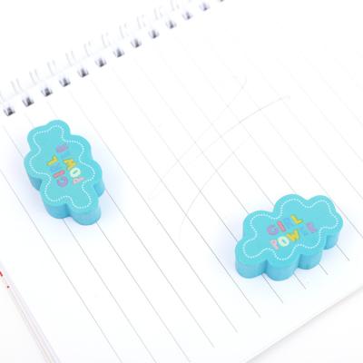 China Very Popular Good Quality Puzzle Eraser Blue Color Promotional Eraser For Girls for sale