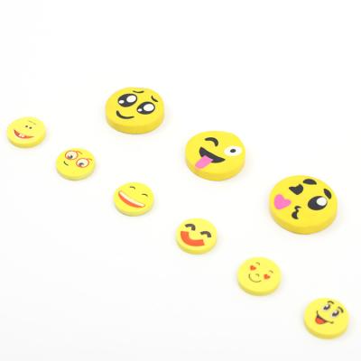 China Yellow Emoticons Eraser Best Price Promotional Nubuck Laser Eraser In Store for sale