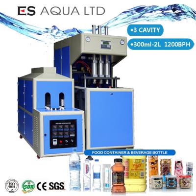 China 3 Cavity 200ml-2L Semi Automatic Plastic Bottle Making Machine Price Bottle Blow Molding Machine Blow Molding Machine for sale