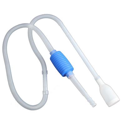 China Durable PVC Plastic Suction Hot Selling Drainage Drain Water Pipe Flexible Corrugated White Plastic Hand Siphon Pump for sale