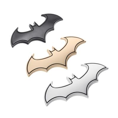 China Latest 3D Bat Car Metal Emblem Custom Sticker Durable Wholesale Custom Badge Sticker For Car for sale