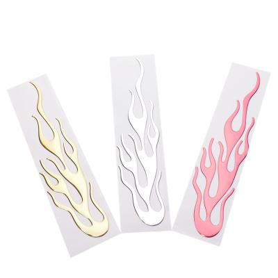 China Eco-friendly Flame Chinese Multicolor PVC Custom Design Car Stickers 3D Decoration Car Sticker for sale