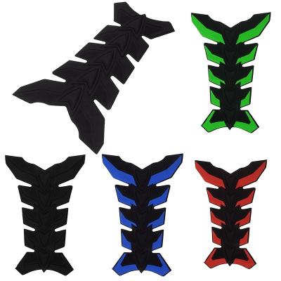 China Wholesale Waterproof+Eco-friendly Low Price 3d Fish-bone Shape Motorcycle Decal Fuel Tank Rubber Sticker for sale