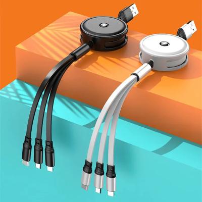 China Retractable Length 3 in 1 Stylish Mobile Charger Cable Cord for 11 pro 12 pro Max Usb Extension Cable For for sale