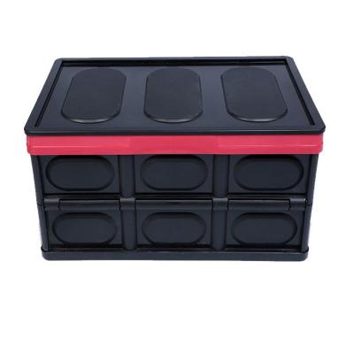 China Camouflage Forest Hot Selling Car Trunk Storage Boxes Folding Plastic Collapsible Storage Organizers Trunk Box For Car for sale