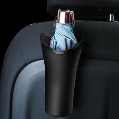 China Brief & Multi-Functional Vehicle-Mounted Simple Storage Bucket Folding Hanging Color Umbrella Cover Cup Holder Garbage Bag for sale