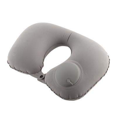 China 2021 Markets Popular Color Plane Nap Press Inflatable U Type Pillow PORTABLE Travel Neck Pillow for sale