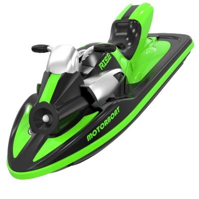 China Radio Control Toy Factory Price Manufacturer Supplier Remote Control Distance 50m Green Racing Boats for sale