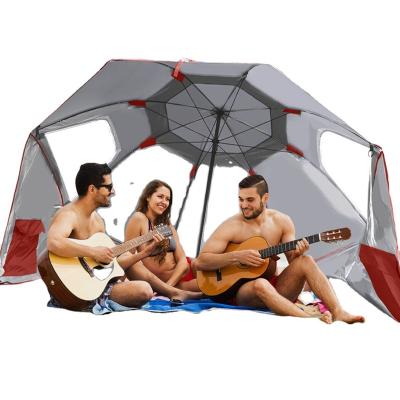 China CLASSIC Outdoor Family Size Beach Umbrella Shade Shelter Green Cover Summer Must Have for sale