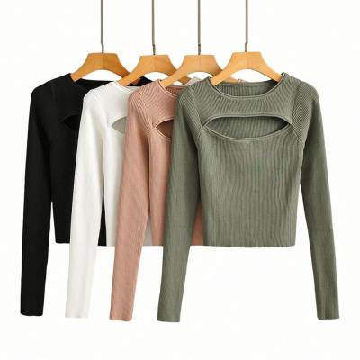 China Reasonable Price Trending Rib Knit Crop Top From Anti-wrinkle Products 2021 for sale