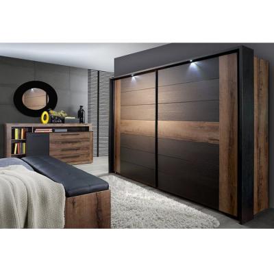 China (Size) double color almirah wardrobe design furniture adjustable bedroom for sale