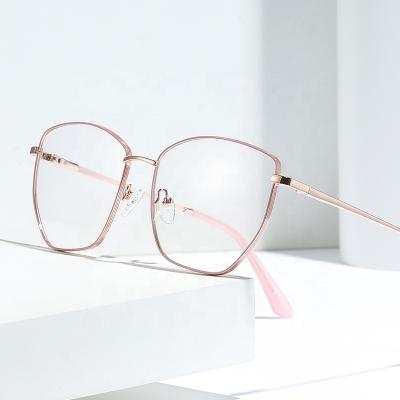 China For Prescrption Quality Brand Design Low Price Metal Optical Frames Wholesale Woman Fashion 2021 for sale