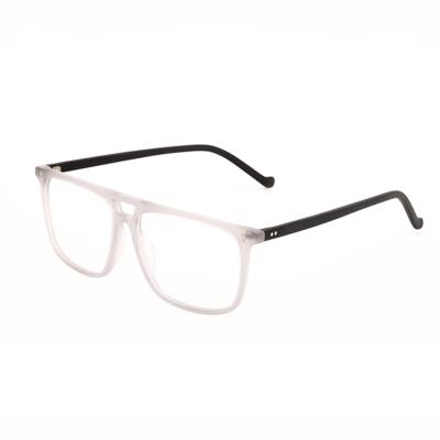 China Double Bridge Men Eyewear Optical Frames Acetate Glasses Frames BOA1038 for sale