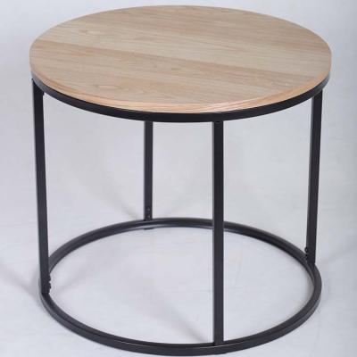 China Victor Single Coffee Table MDF Top Metal Frame Side Table Convertible Round Tea Coffee Tables for sale