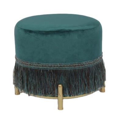 China Factory direct sales modern multifunctional velvet storage footstool stool for sale