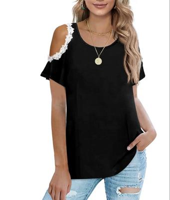 China 2022 QUICK DRY Chill Out Tops For Women Summer Casual Shirts Cute Lace Blouses for sale