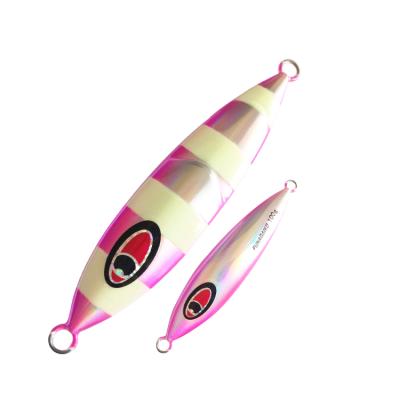 China Luminous Fishing Lure 80g Sea Fishing Jig Lure Fishing Tackle Jig FUNADAIKO 80g Metal Slow Jig for sale