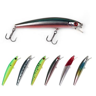 China ABS FUNADAIKO New Plastic Saltwater Lures Fishing Lure Bass Hard Bait Swim Bait Deep Sea Black Minnow Hard Lure for sale