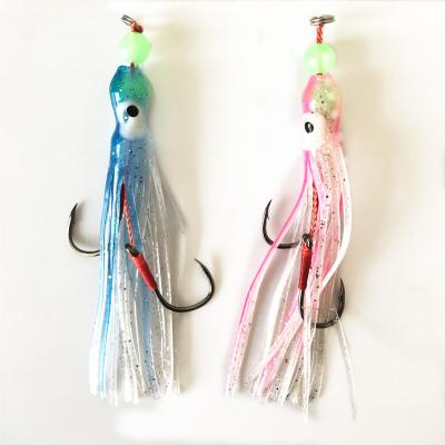 China Outdoor Fishing Activity Custom Octopus Skirts Rigged Lead Jig Squid Discovery Skirt Fishing Lure for sale