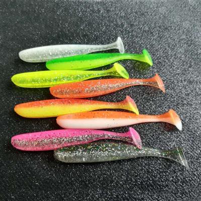 China High Quality FUNADAIKO Luya PVC Lure PVC Bare Plastic T-shaped Soft Building Luminous Fishing Lure for sale