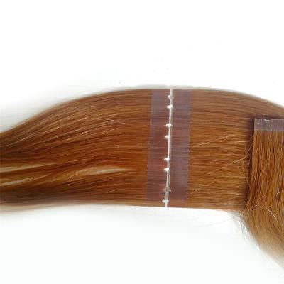 China 100% Wholesale Double Use Hair Extensions PU Hair Tape Invisible Physical Weft Hair Extensions Chinese Virgin Easy High Quality Skin Virgin Remy With Small Hole for sale