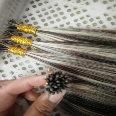 China High Quality Silky Straight Wave Remy Human Hair Nano /V/U/Flat Tip Piano Color I-Tip Hair Extensions Wholesale Price for sale