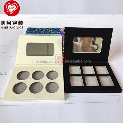 China Wholesale Recyclable Empty Eyeshadow Palette/Makeup Eyeshadow Palette Box Custom Private Label Cardboard/Paper Eyeshadow Palette Packaging for sale